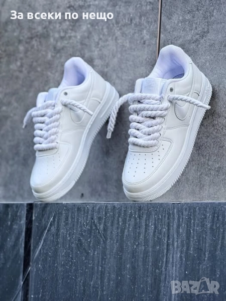Nike Air Force 1 Мъжки Бели Маратонки👟Мъжки Спортни Обувки В Бял Цвят Найк Еър Форс 1 Код P1283, снимка 1