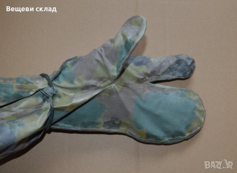 Химически гумирани камуфлажни ръкавици с 3 пръста БНА, снимка 1