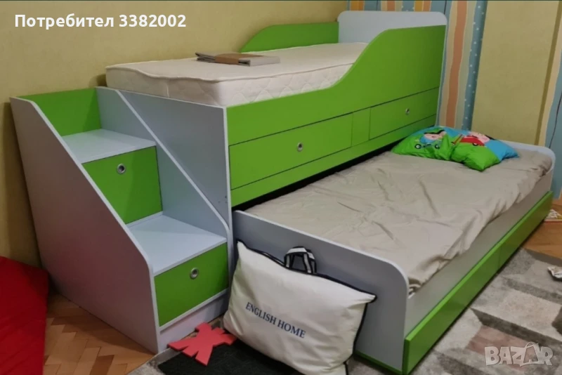 Двуетажно детско легло , снимка 1