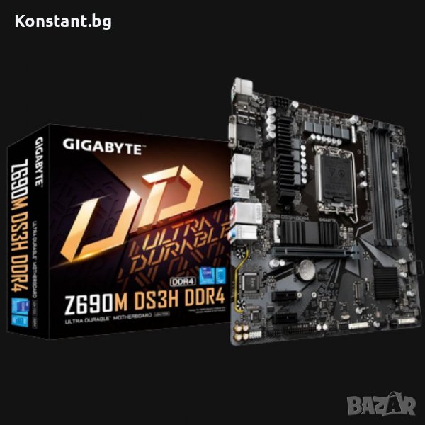 Дънна платка Gigabyte Z690M DS3H, снимка 1