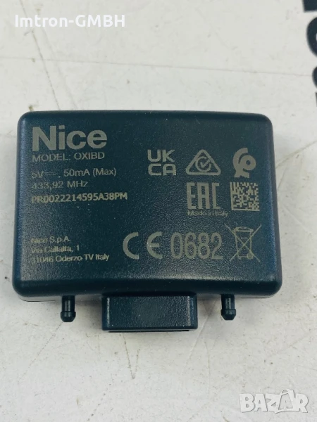 Дистанционен приемник, Nice, OXIBD, 4 канала, 433.92 MHz, снимка 1