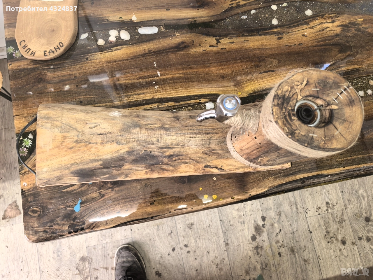 диспенсър за алкохол ръчно изработка , снимка 1