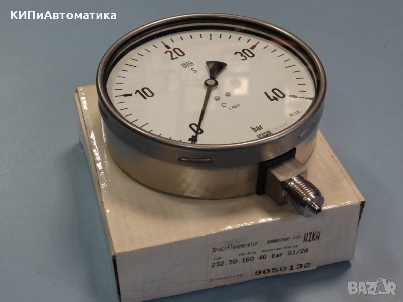 Манометър WIKA 232.50.160, Ф 160, 40 bar, снимка 1