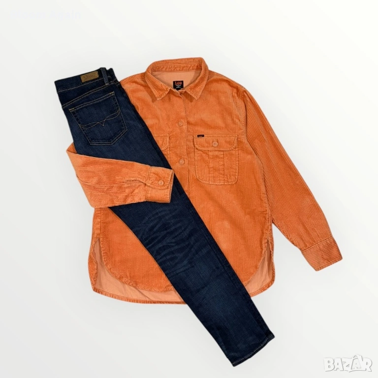 Дамска джинсова риза тип връхно LEE, снимка 1