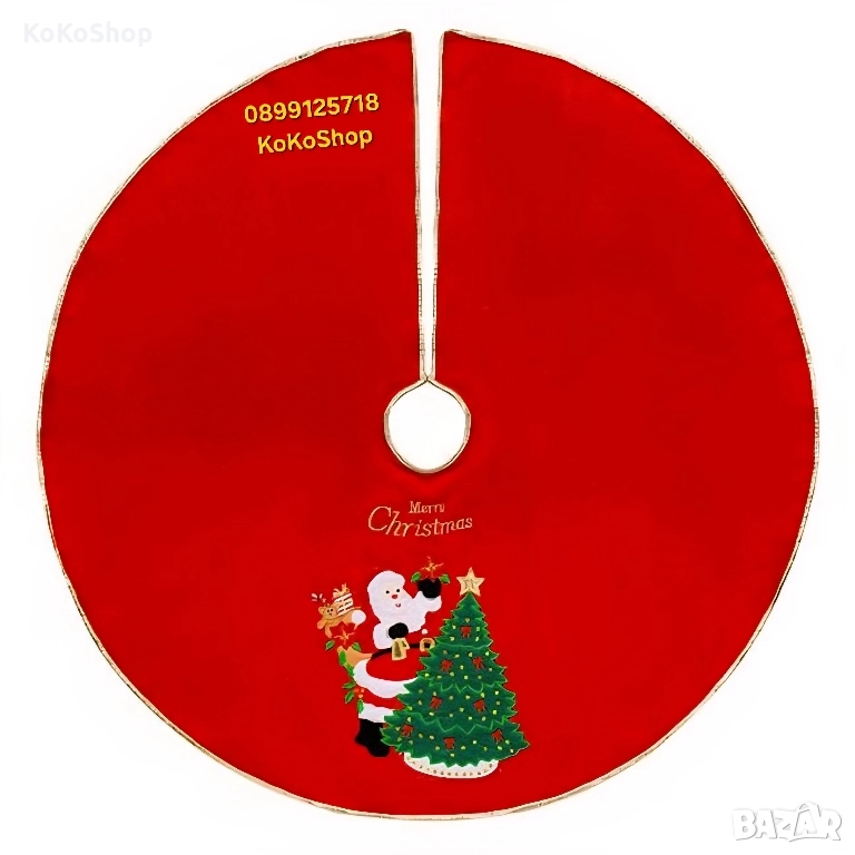 Килимче за елха-106 см./покривка за стойка на елха, снимка 1