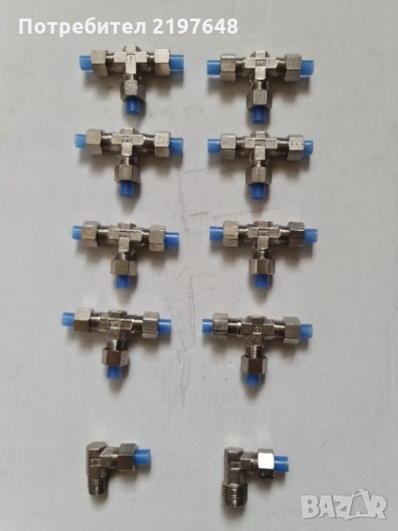 Фитинг 6мм от неръждаема стомана ( неръждавейка ) SMC, снимка 1