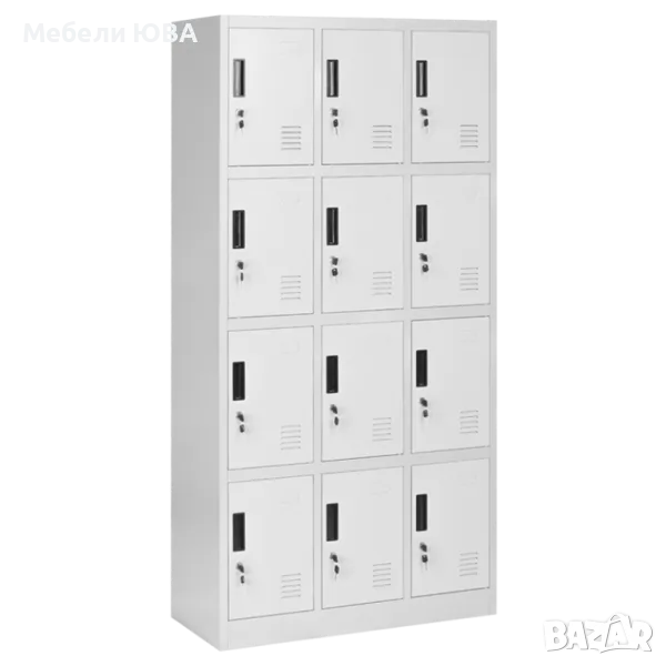 МЕТАЛЕН ШКАФ CR-1258 K СИВ, снимка 1