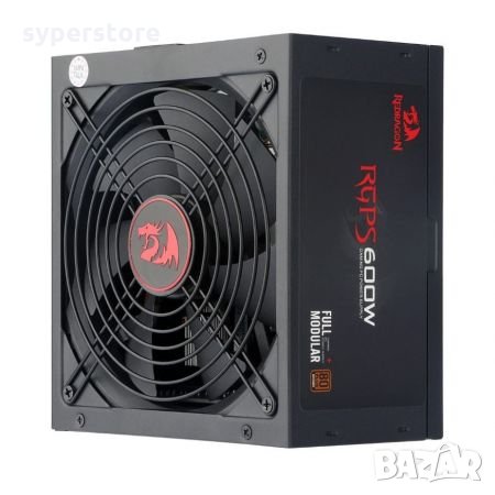 Захранване за настолен компютър Redragon RGPS600W-M ATX 600W 12V v2.31 80 PLUS Bronze Full modular, снимка 1