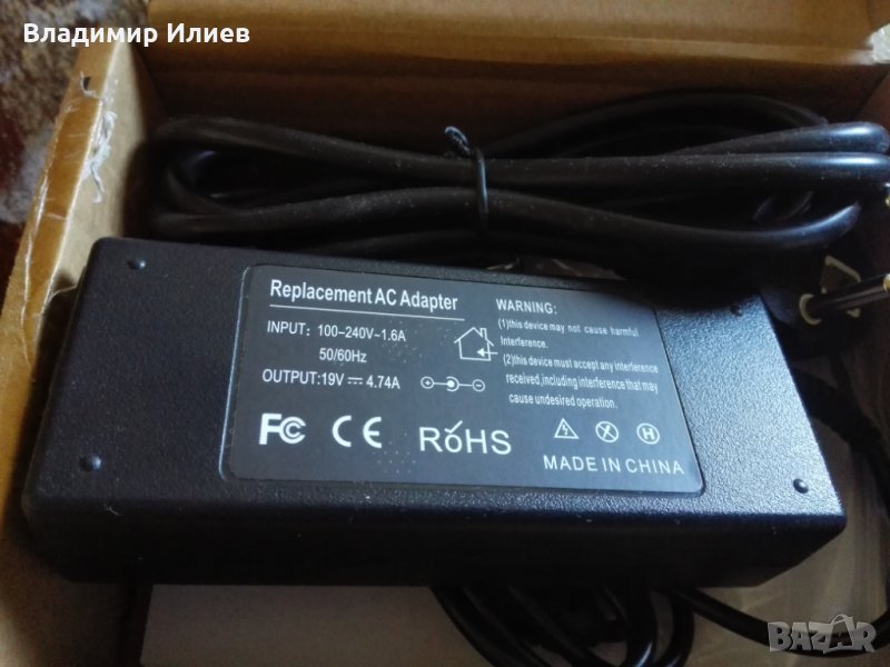 Зарядно за лаптопи 19V / 4.74A / 90W - (5.5x3.0), снимка 1