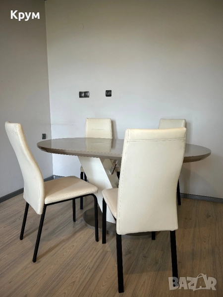 Трапезна маса и 4 стола, снимка 1