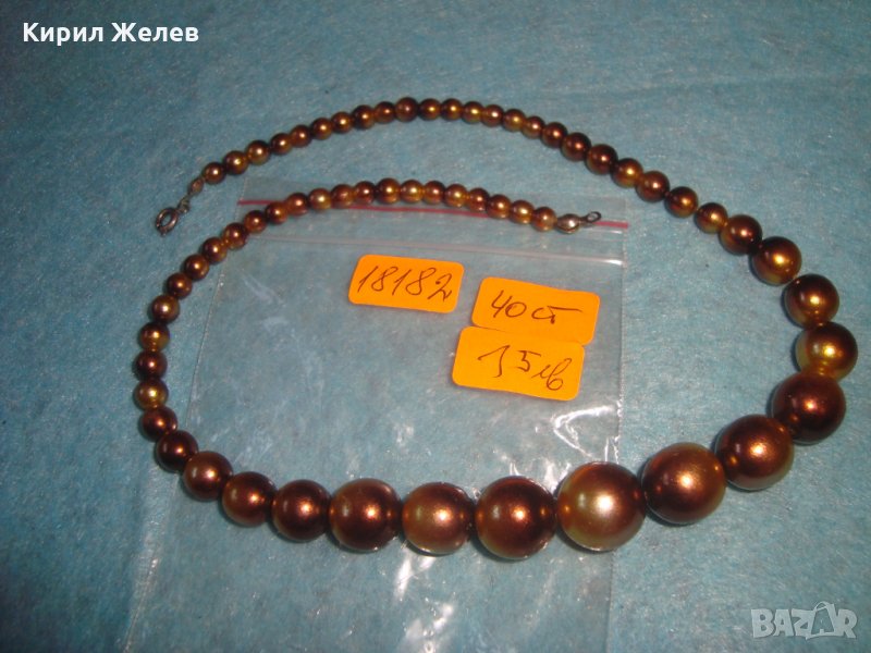 СТАРО РЕТРО ПЕРЛЕНО АРТ ДЕКО КОЛИЕ ЧЕШКИ ПЕРЛИ 18182, снимка 1