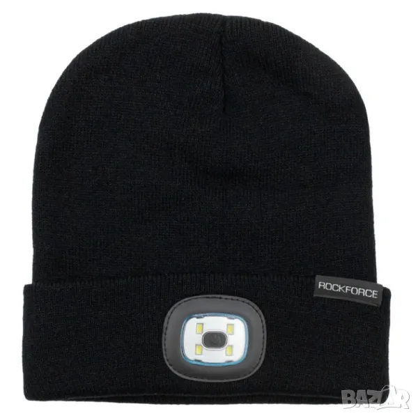 Зимна шапка с вградено LED осветление с USB зареждане , ROCKFORCE, снимка 1