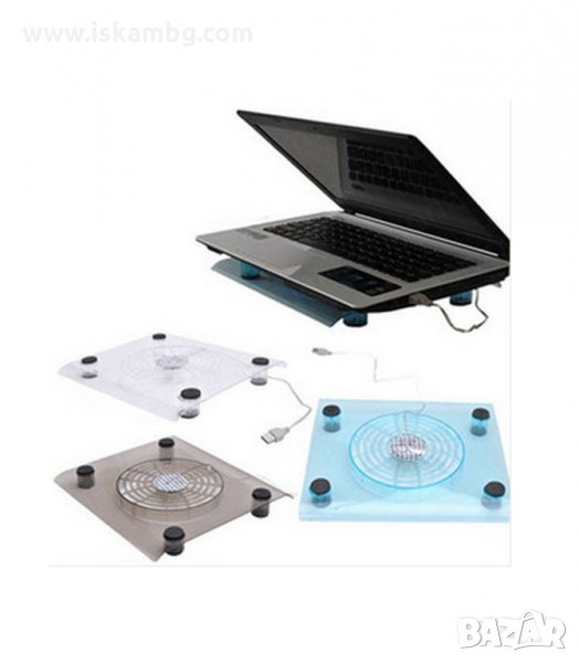 ОХЛАДИТЕЛНА ПОДЛОЖКА ЗА ЛАПТОП С ГОЛЯМ ВЕНТИЛАТОР - код NB-7, снимка 1