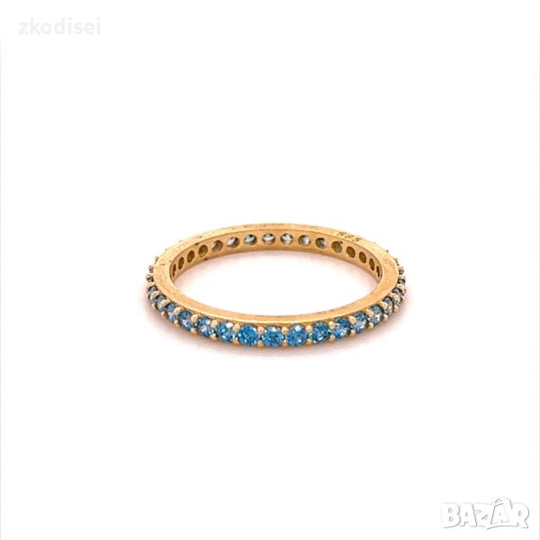 Златен дамски пръстен 1,42гр. размер:54 14кр. проба:585 модел:17800-6, снимка 1