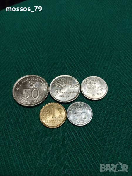 Колекция Песети 1982 година Испания, снимка 1