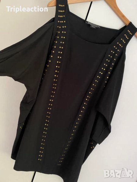 Basque, къса рокля/туника с голи рамене, 2x-3x размер, снимка 1