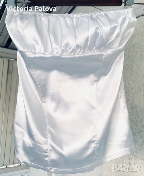 Бял топ бюстие Италия, снимка 1