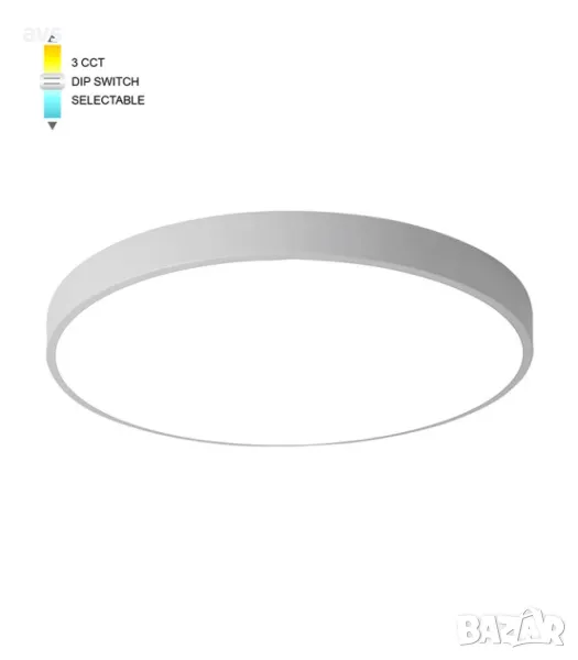 LED плафон кръгъл 35W 3000K-6000K VITO бял, снимка 1