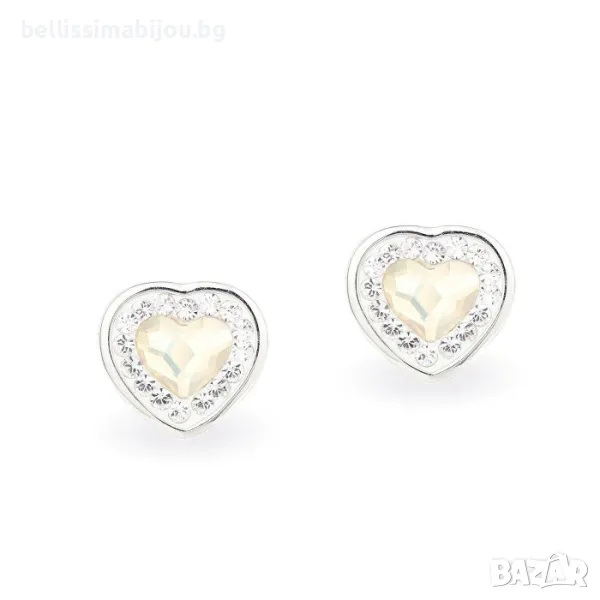 Сребърни Обеци с Кристали Сваровски/Swarovski, снимка 1