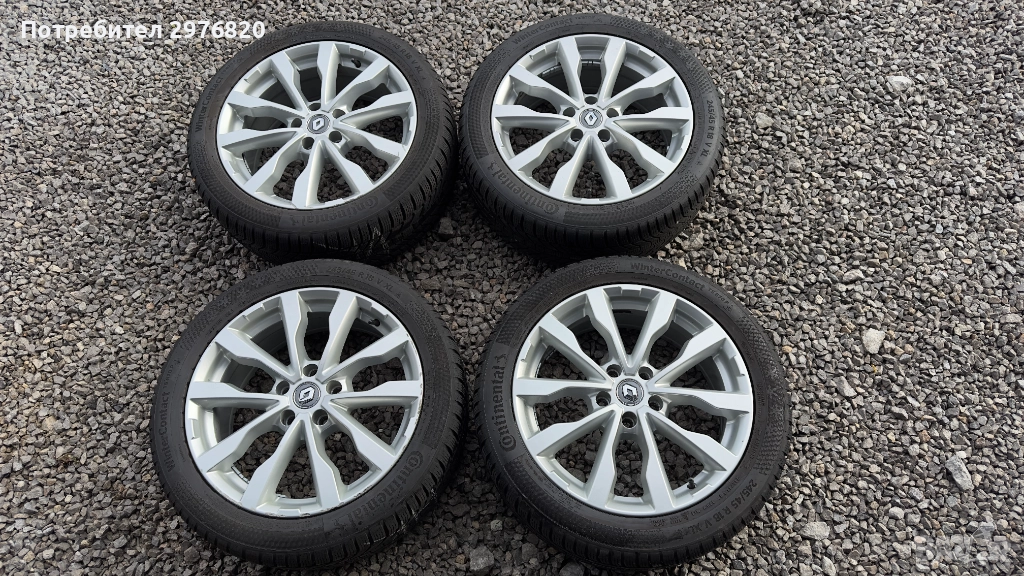 Зимни гуми с джанти 245/45R18 Renault, снимка 1