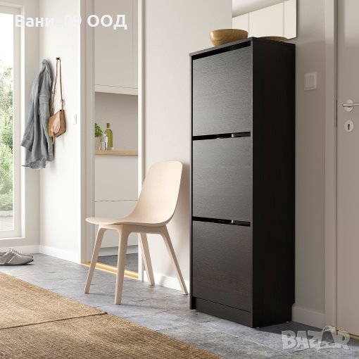 Шкаф за обувки с 3 клапващи врати, снимка 1