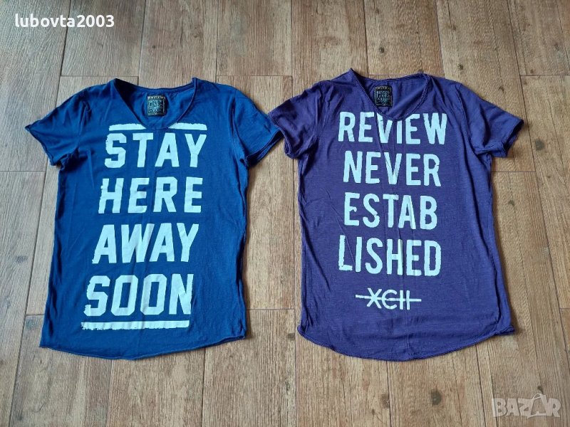 Лот 2 броя REVIEW мъжки тениски М размер, снимка 1