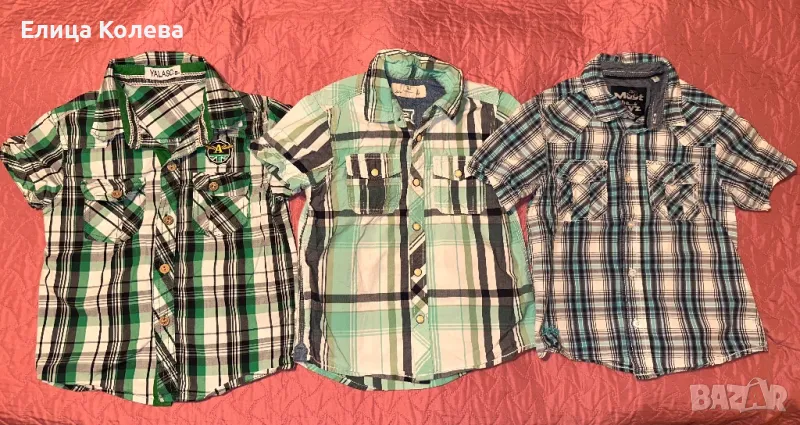 H&M и други 3 ризи за момче 5 г/110 см, снимка 1