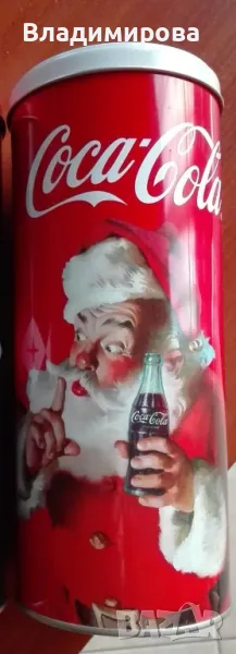 Коледна метална кутия на Coca Cola, снимка 1