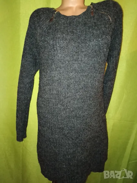 Golden Days Paris- L Блузон/ пуловер плетиво в тъмносиво 35% вълна 65% акрил , снимка 1