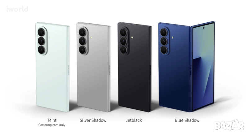 НОВ❗️ НЕразпечатан❗️ГАРАНЦИЯ❗️ SAMSUNG Z FOLD 7❗️ Лизинг от 105лв/м ❗️ black/blue/mint/Grey 256gb , снимка 1