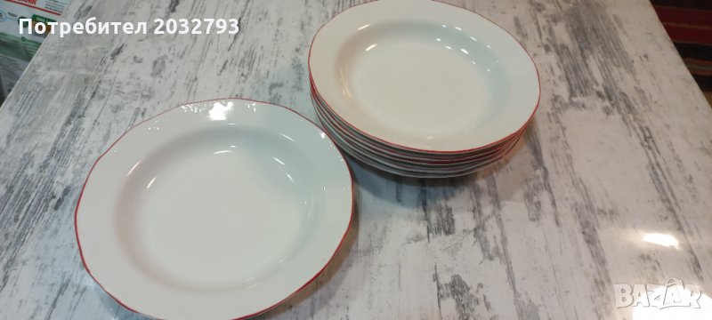 Нови, големи порцеланови чинии, снимка 1