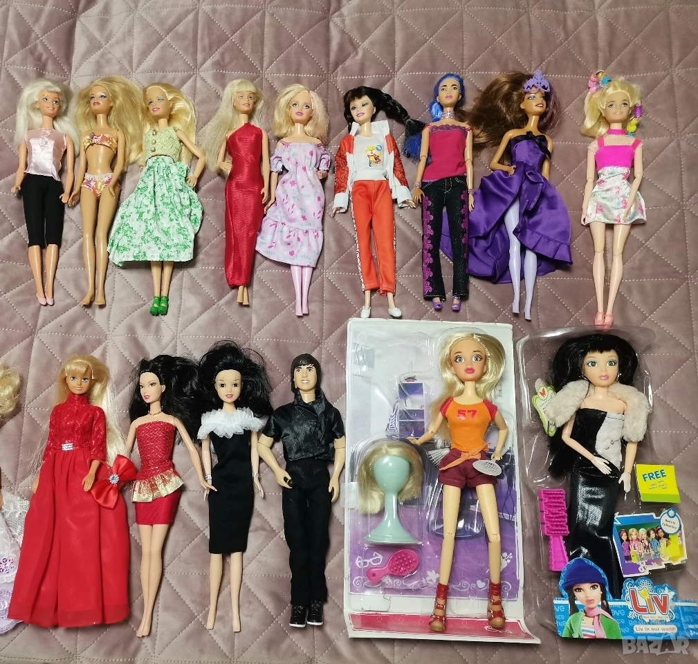 ОГРОМЕН ЛОТ!!! 15 оригинални Барби, Синди, Лив и др. кукли тип Barbie, снимка 1