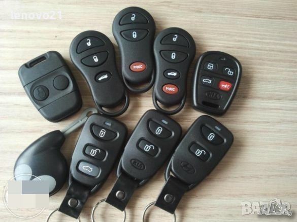 Дистанционно кутийка, гумени бутони Chrysler Voyager, Jeep Cherokee, Киа, Хюндай, Хонда, снимка 1