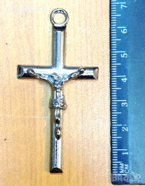 Метален Елемент / Медальон - КРЪСТ, снимка 1