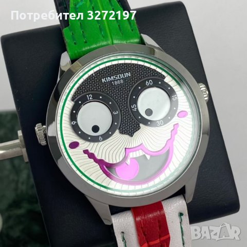 Дизайнерски,моден кварцов часовник - КЛОУН, снимка 2 - Дамски - 41548960