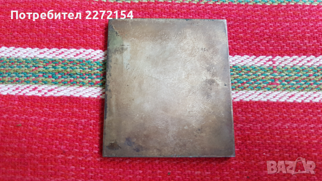 Посребрен плакет в кутия Любляна Русе, снимка 3 - Антикварни и старинни предмети - 44751406