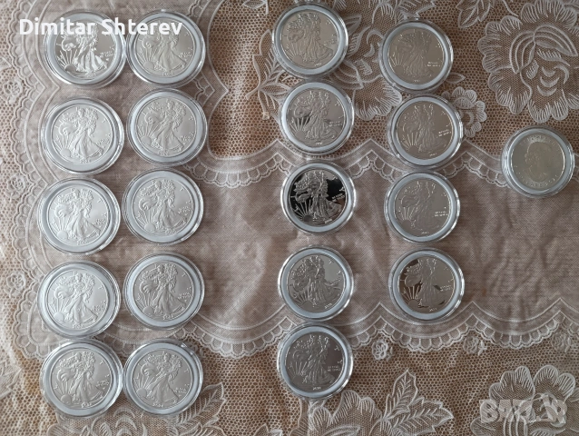 Американски орли , снимка 3 - Нумизматика и бонистика - 53445169