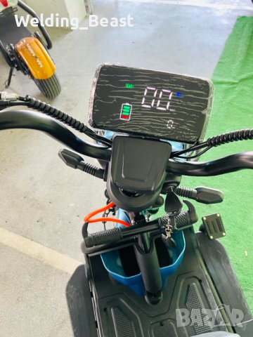 Електрическа триместна триколка X1 1800W/48V/20Ah Синя, снимка 6 - Мотоциклети и мототехника - 39294959