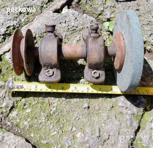 Антика Къса двойна ос за циркуляр малък шмиргел и друго, снимка 3 - Други инструменти - 41242214