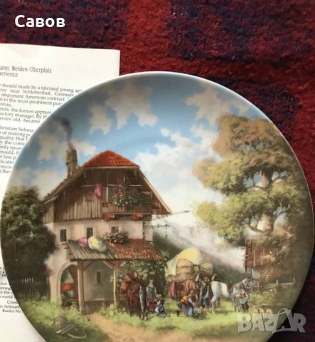 Колекционерска чиния С сертификат порцелан картина / декорация чан статуетка фигура ваза чаша, снимка 6 - Колекции - 41324379