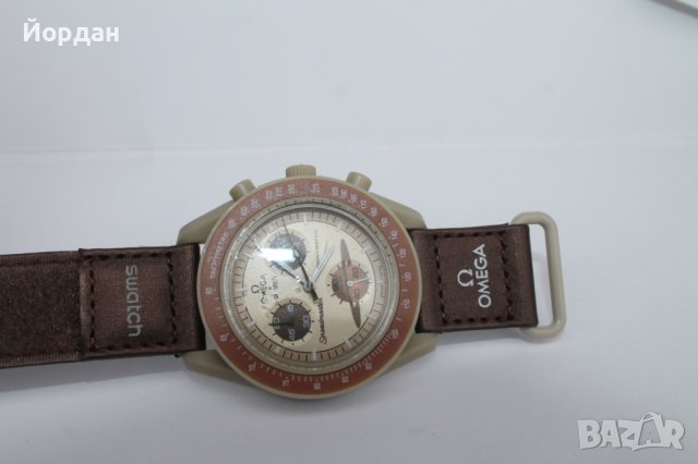 SWATCH ''Омега'' хронограф РЕПЛИКА 42мм, снимка 3 - Мъжки - 39284345