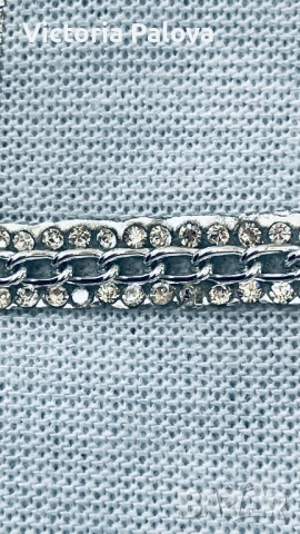 „Защото си уникална“ – италианска блуза GISELLE с кристали и люрексови вставки, снимка 9 - Блузи с дълъг ръкав и пуловери - 53632508