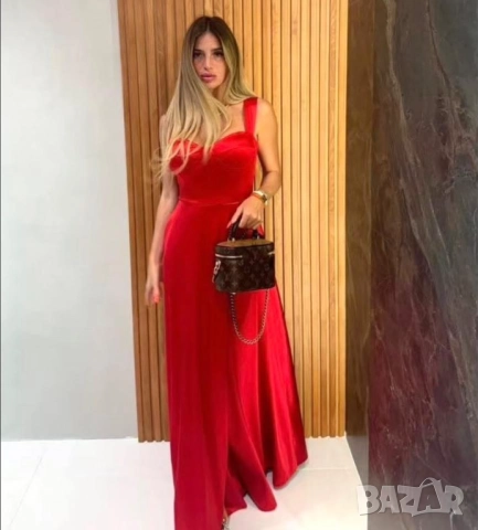 💎Дълги сатенени рокли с цепка   , снимка 4 - Рокли - 51681577