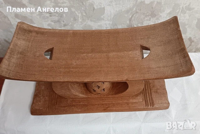 Автентично столче, табуретка Ашанте от Гана, снимка 6 - Антикварни и старинни предмети - 53613214