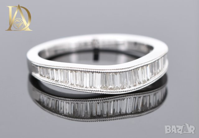 Нов Златен Пръстен с 1.10кт Естествени Диаманти , снимка 4 - Пръстени - 40173878