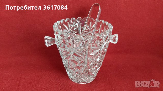 Кристален съд за лед, снимка 3 - Чаши - 40566929