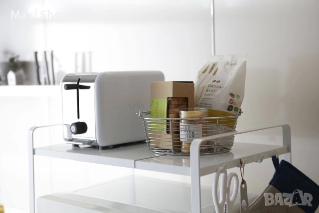 Разтегателна етажерка-органайзер за кухня Tower White, снимка 3 - Етажерки - 51436768