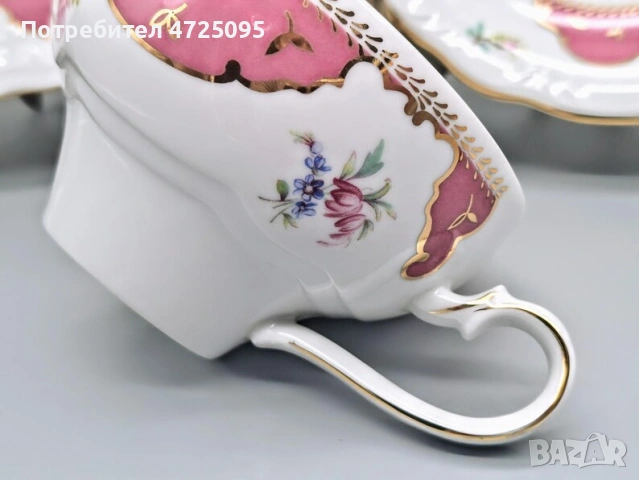 Троен порцеланов сет, снимка 7 - Чаши - 53784277