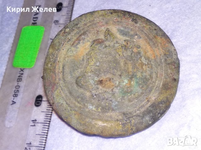 СТАРИНЕН ЕЛЕМЕНТ от УКРАСА на КОНСКА СБРУЯ ОГЛАВНИК - КОВАНО ЖЕЛЯЗО за КОЛЕКЦИЯ ВЪЗСТАНОВКИ 30787, снимка 5 - Антикварни и старинни предмети - 41638495