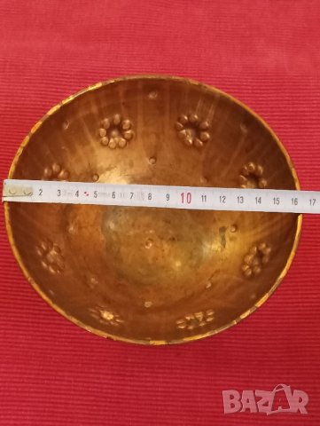 Медна, бакърена купа, потир,България. , снимка 4 - Антикварни и старинни предмети - 42656540